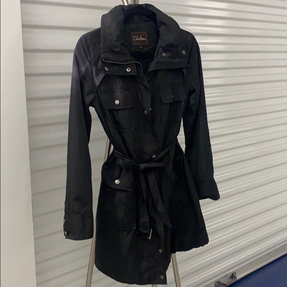 Black Cole Haan raincoat, xs